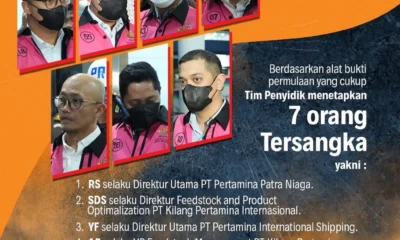 Nama 7 tersangka kasus minyak mentah Pertamina