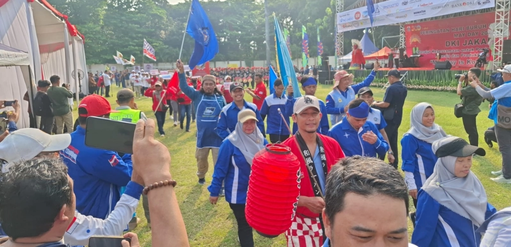 Rano Karno Hadiri Peringatan Mayday 2025 di Sunter 