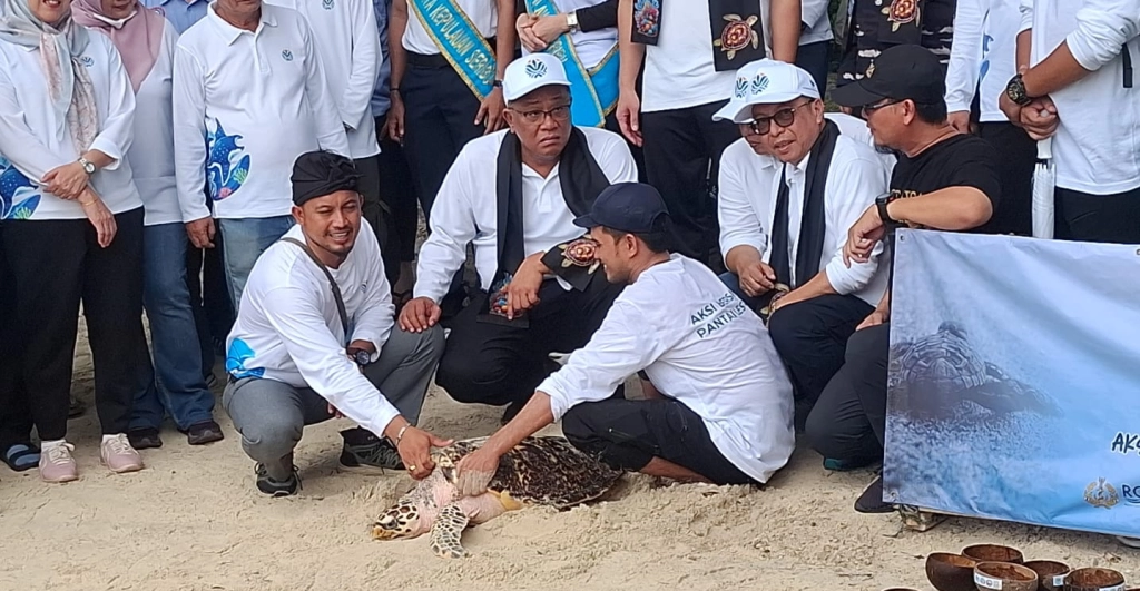 Rombongan Menteri LH akan melepas beberapa jenis ikan dan anak Penyu (Tuki)