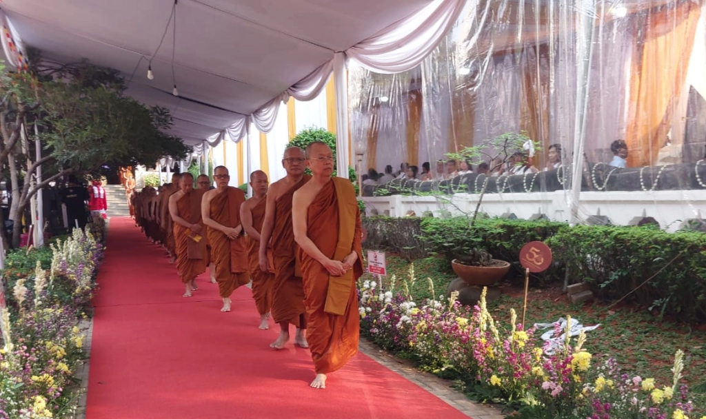 Upacara pengecoran ripang Buddha Nusantara